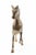 Figurative Solid Brass Standing Horse Figure For Sale - Image 3 of 10