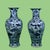 Late 20th Century Pair of White and Blue Fish Ceramic Vases For Sale - Image 5 of 5
