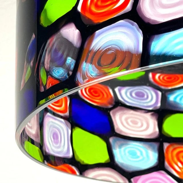 Mid-Century Modern Vintage Murano Pendant Lamp Tint by Renato Toso and Note Massari for Leucos, Italy, 1970s For Sale - Image 3 of 13