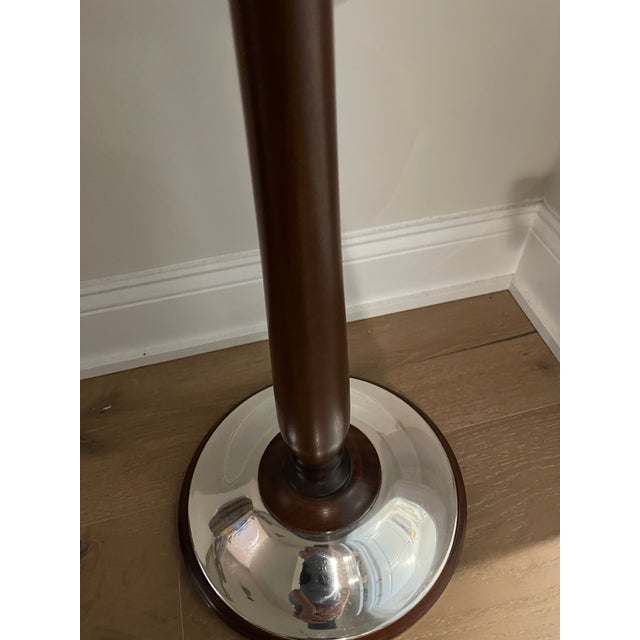 1940s Art Deco Christofle Silver Plated and Mahogany Champagne Stand With Matching Bucket For Sale In Philadelphia - Image 6 of 15
