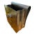Vintage Jean Goardere Pewter Letter and File Holder Sleek Desk Organizer Made in France For Sale
