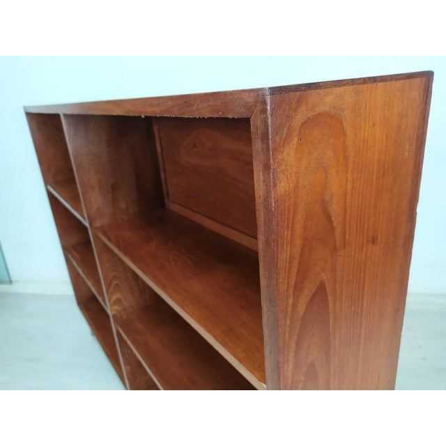Teak Bookshelf with Compass Leg, 1950s For Sale - Image 18 of 18
