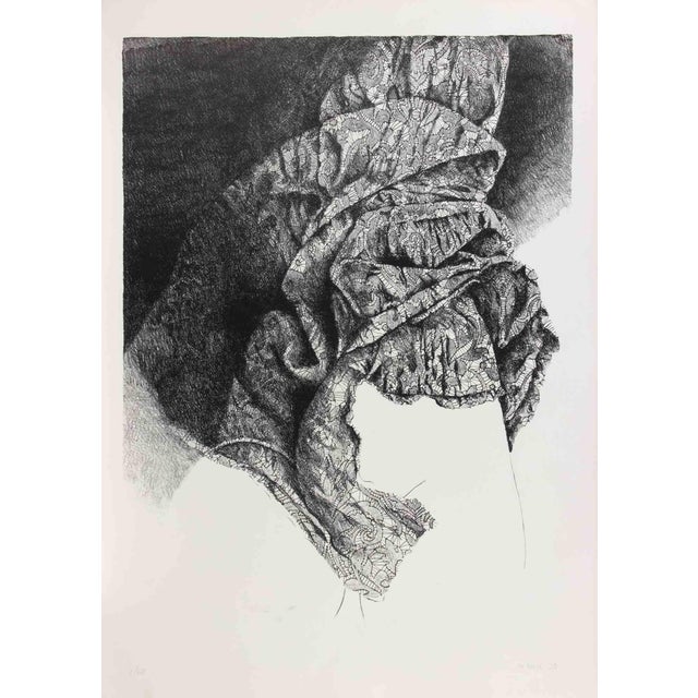 Mario Bardi, Veiled Figure, Lithograph, 1980 For Sale