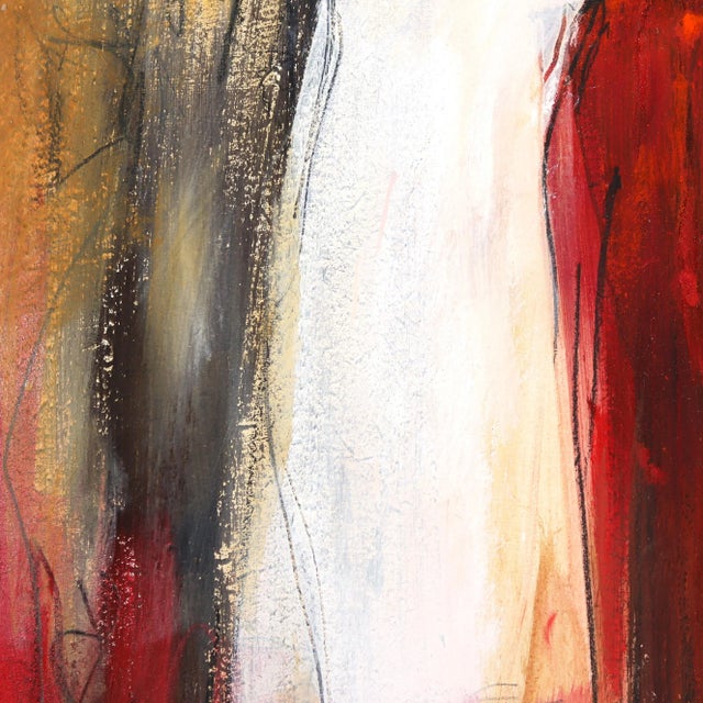 Blurring the distinction between figure and abstract paintings, Swiss artist Edith Konrad’s spectral forms - human in...