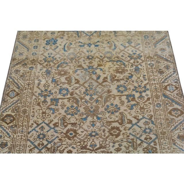 1950s Vintage Turkish Hand Knotted Wool Rug, 3'2''x8'7'' For Sale - Image 5 of 5