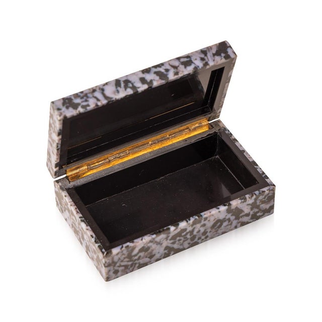 1960s Vintage Black Epidote Stone Box, 1960 For Sale - Image 5 of 7