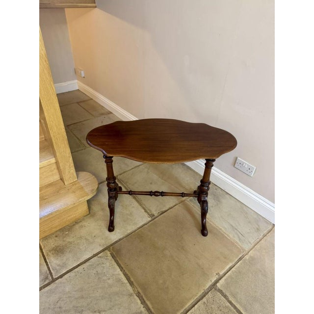 Antique Victorian Table in Walnut, 1860 For Sale - Image 3 of 6