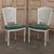 Set of Six Neoclassical Painted Swedish Chairs With Caned Backs & Mohair Seats For Sale In Dallas - Image 6 of 15