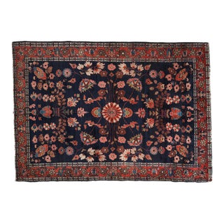 Antique Mohajeran Sarouk Rug - 3'5" x 4'10" For Sale