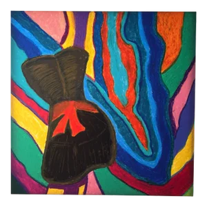 "En Vogue" Original Modern Psychedelic Lithograph by Jessica Alexander