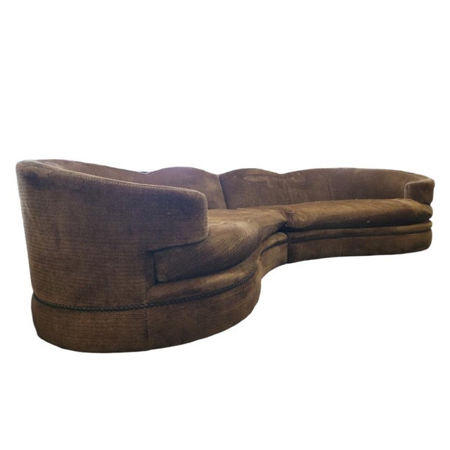 Vintage Marge Carson Large Curved 2 Piece Sectional Chairish