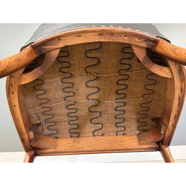 1960s Black Vinyl Office Desk Chair For Sale - Image 9 of 9