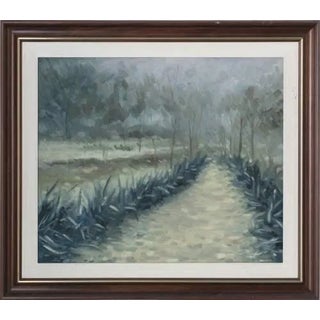Sister Gabriela, Rainy Afternoon at Quinta Do Sardão, Oil on Canvas For Sale