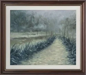 Sister Gabriela, Rainy Afternoon at Quinta Do Sardão, Oil on Canvas