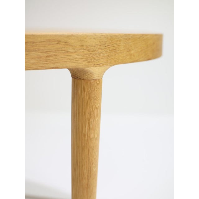 Danish Extendable Round Dining Table in Oak, 1960s For Sale - Image 6 of 18