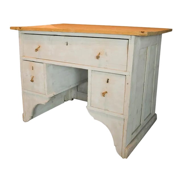 Antique Painted Shop Counter For Sale