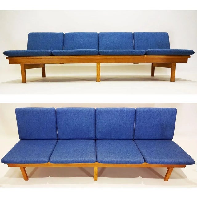 4-Seater Sofa and Lounge Chairs by Børge Mogensen for Fredericia, 1960s, Set of 3 For Sale - Image 6 of 11
