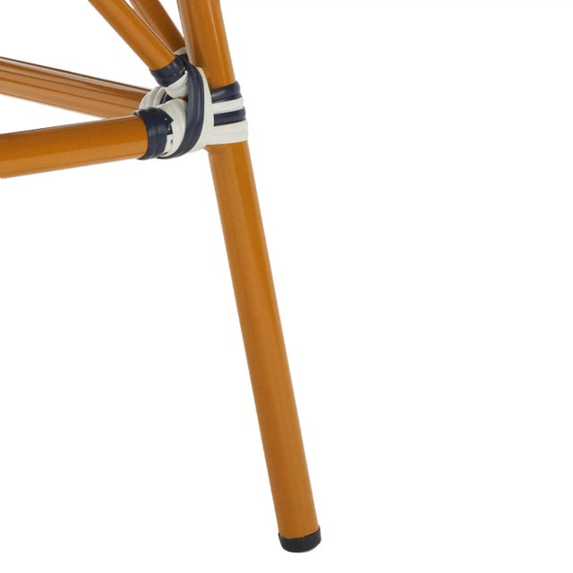 Wood California Bistro Table - Navy/White For Sale - Image 7 of 7