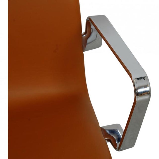 Brown Oxford Office Chair in Cognac Nevada Anilin Leather For Sale - Image 8 of 14