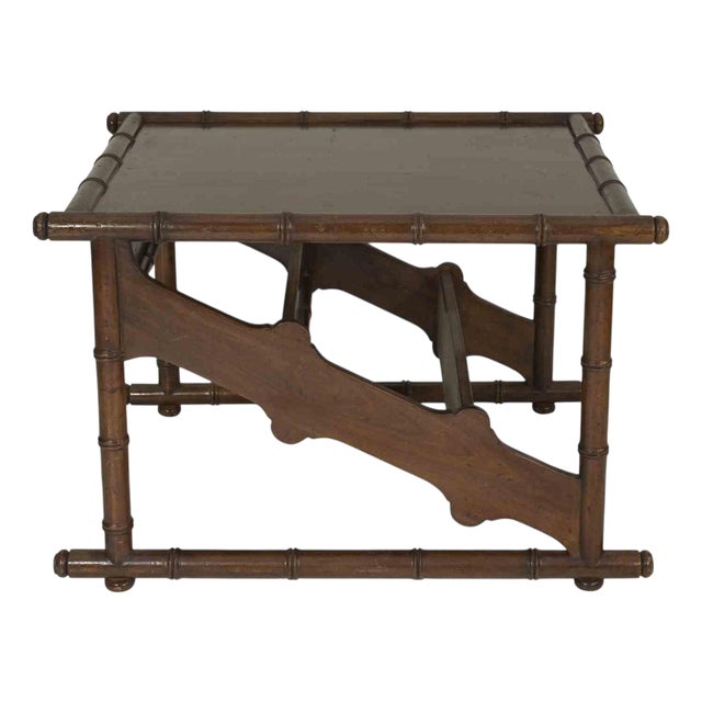 Vintage Bamboo Coffee Table, Italy, 1960s For Sale