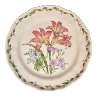 Gourmet Garden Dinner Plate Featuring Lilies From Noritake For Sale