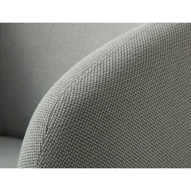 Metal Caper Three-Seater with Stitches Sprinkles Latte by Warm Nordic For Sale - Image 7 of 13