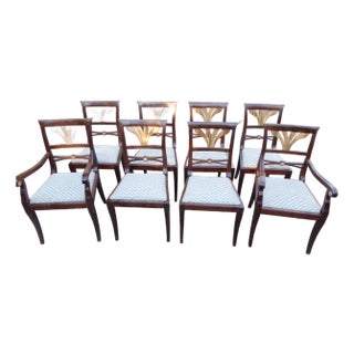 Dining Chairs in Walnut / Designers Special / 8 For Sale