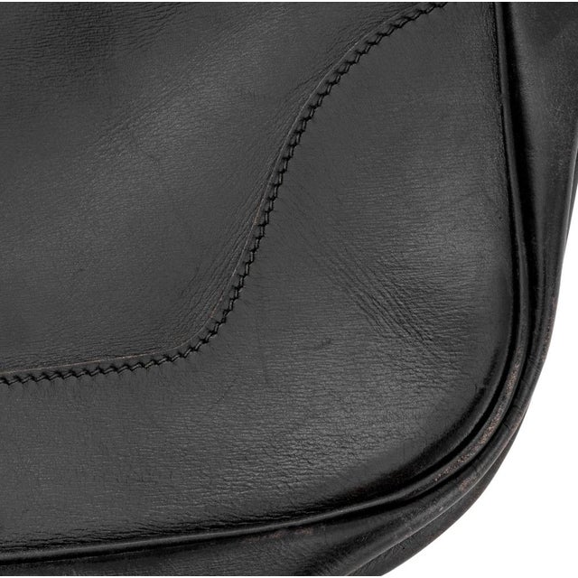 Hermès Hermes Black Leather Trim Handbag For Sale - Image 4 of 13