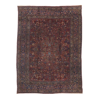 Antique Persian Mashhad Rug, 08'10 X 12'00 For Sale