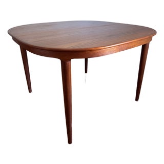 1960s Moreddi Danish Modern Teak Expandable Dining Table For Sale