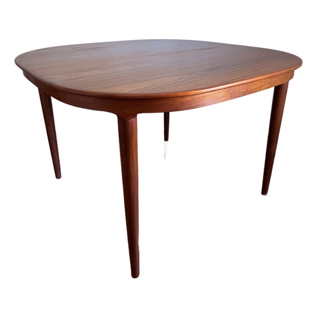 1960s Moreddi Danish Modern Teak Expandable Dining Table For Sale