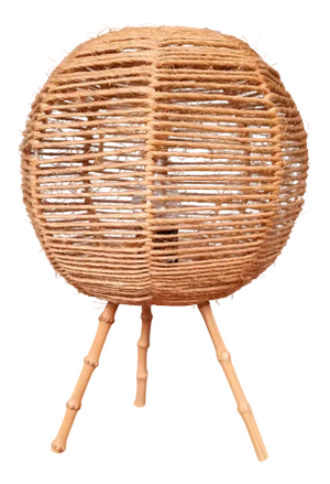 Vintage Tripod Rope Table Lamp, 1960s