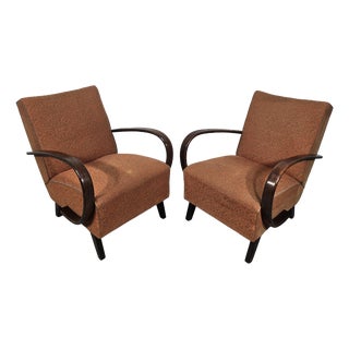 Vintage Armchairs from Jindrich Halabala, 1940s, Set of 2 For Sale