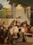Textile 1970s Large-Scale Baltic Figurative Courtyard Genre Scene For Sale - Image 7 of 9