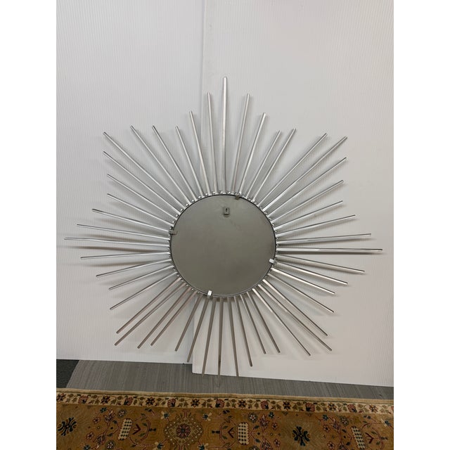 Convex Starburst Wall Mirror, Oversized For Sale - Image 10 of 12