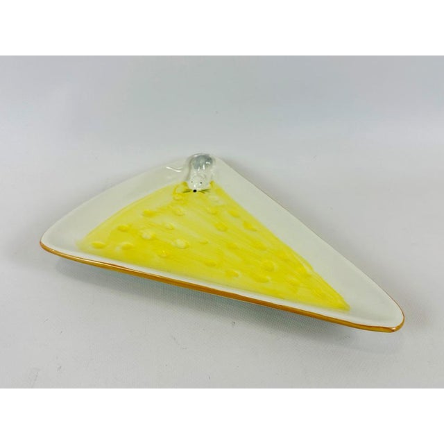 Ivory Mid-Century Modern Italian Ceramic Cheese Plate from Bassano, 1970s For Sale - Image 8 of 8