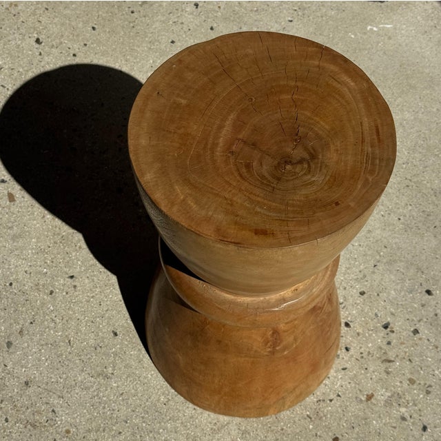 Side Table in Mango Wood, 1980s For Sale - Image 4 of 11