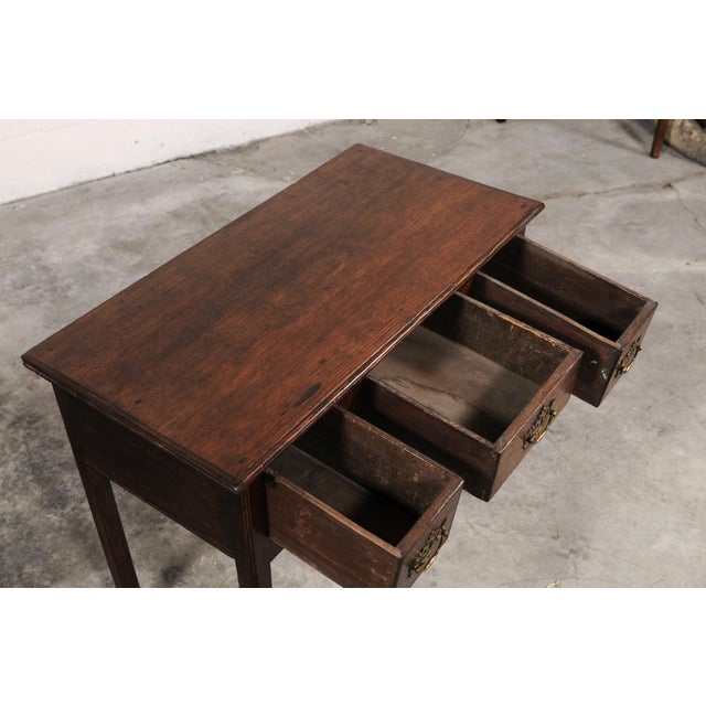 Wood 18th Century English Oak Lowboy For Sale - Image 7 of 12