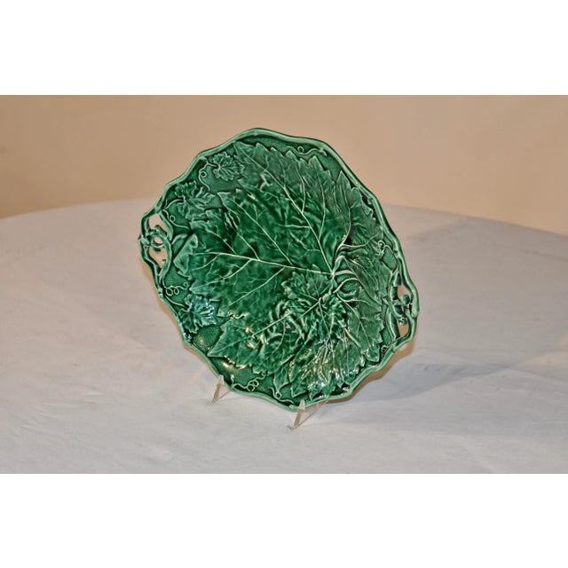 Davenport double handled Majolica dish with Davenport impressed mark and the year for 1852 stamped on the back. Gorgeous...