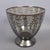 Vintage Fume Murano Glass Vase Centerpiece Cup with Silver Leaves, 1950s, in Very Good conditions. Designed 1950 to 1959...