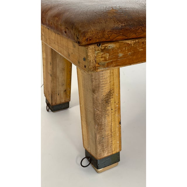 Wood Vintage Gymnastic Bench, 1940s For Sale - Image 7 of 9