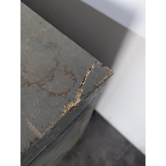 Gray Antique-Style Workshop Cabinet with Six Drawers For Sale - Image 8 of 9