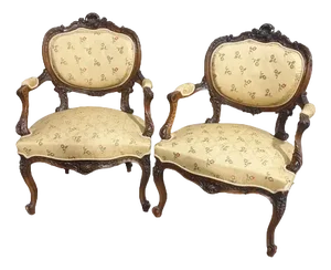Set of French Mahogany Chairs, 1880s