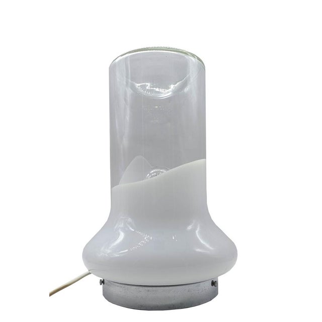 Murano Glass Table Lamp by Roberto Pamio for Leucos, Italy, 1970s For Sale - Image 4 of 7