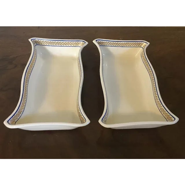 18th Century Antique 1790 Georgian Wedgwood Creamware Serving Dishes - A Pair For Sale - Image 5 of 11