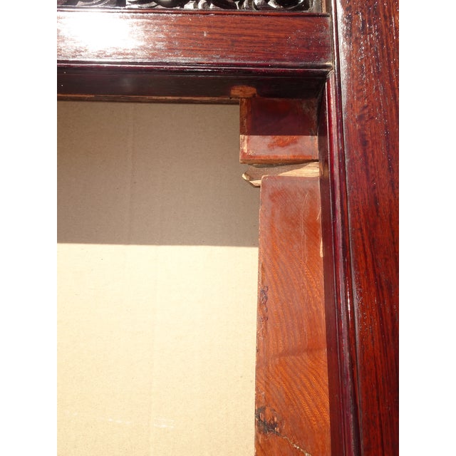 Antique Japanese Shibayama Style Two Panel Folding Screen Intricate Carved Doors For Sale - Image 12 of 18