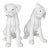 Pair of Mid-Century Italian Ronzan Ceramic Boxer Puppy Figures For Sale