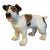 Art Pottery Dog Sculpture of a Jack Russell Terrier For Sale