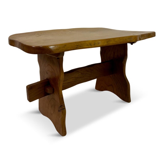 Mid-Century Elm Side Table, 1950s For Sale - Image 14 of 14