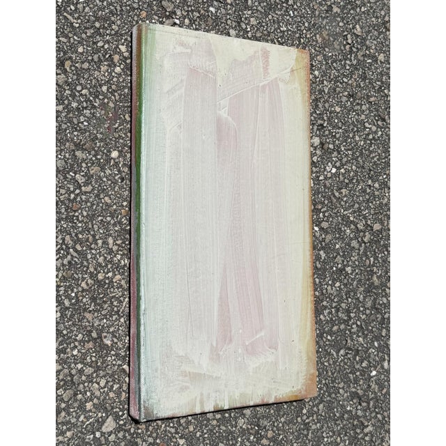 Vintage Boho Abstract Oil on Canvas For Sale - Image 4 of 5